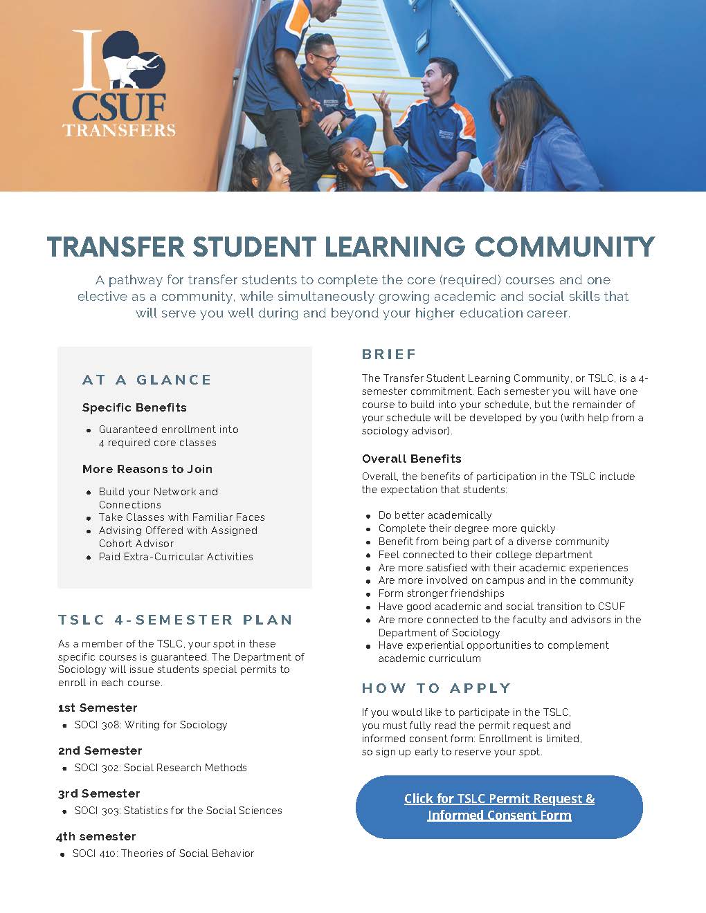 Flyer for Transfer Students