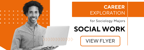 This is the social work button that leads to the social work career flyer