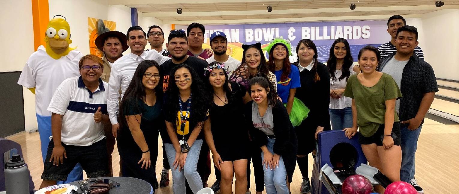 Sociology club at bowling alley
