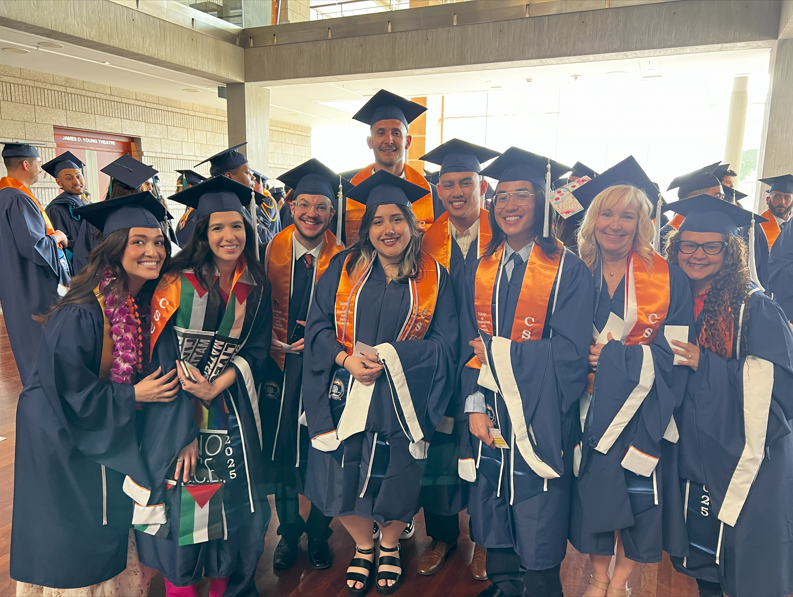 Students hooding
